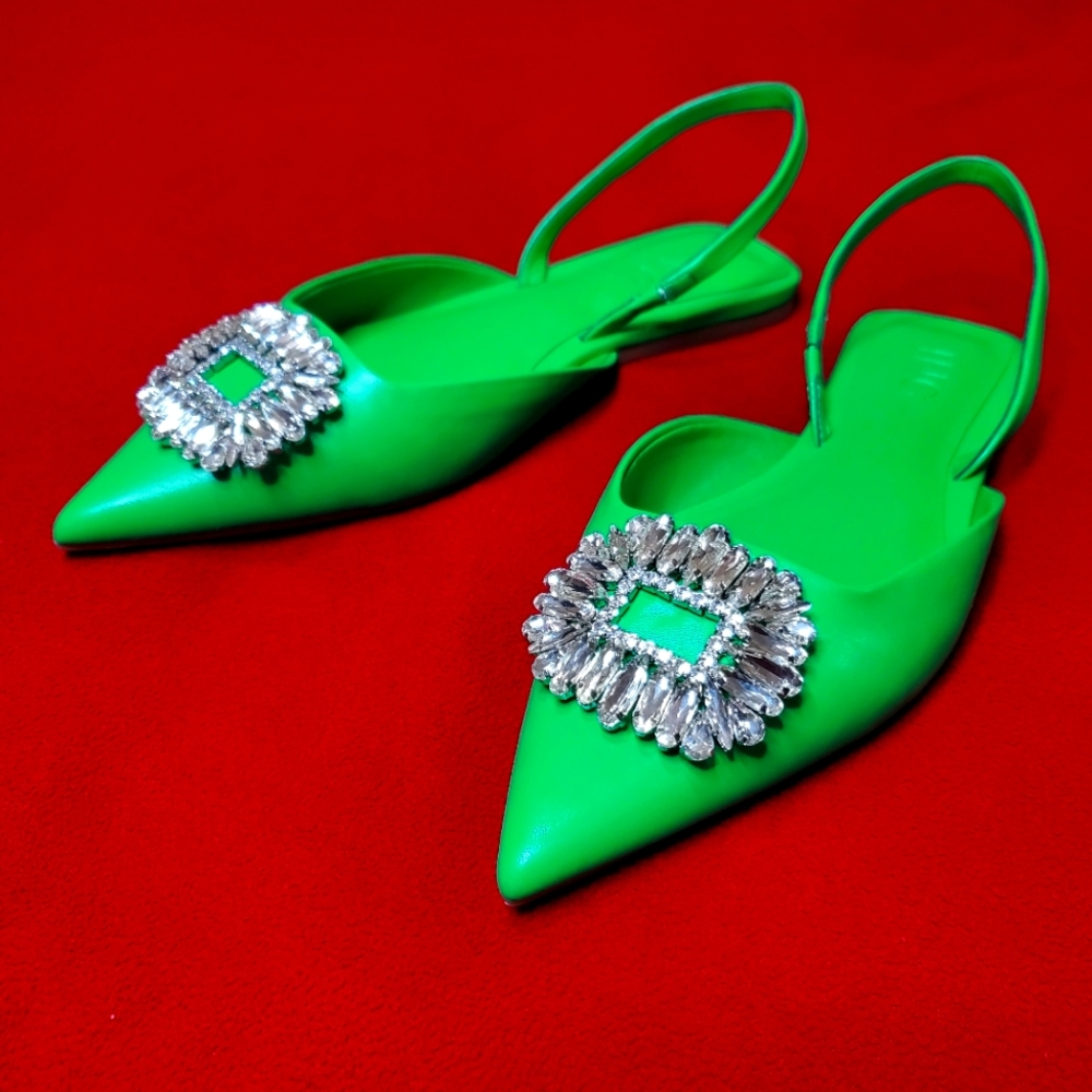 Inc International Concepts Women's Melicity Flats Green